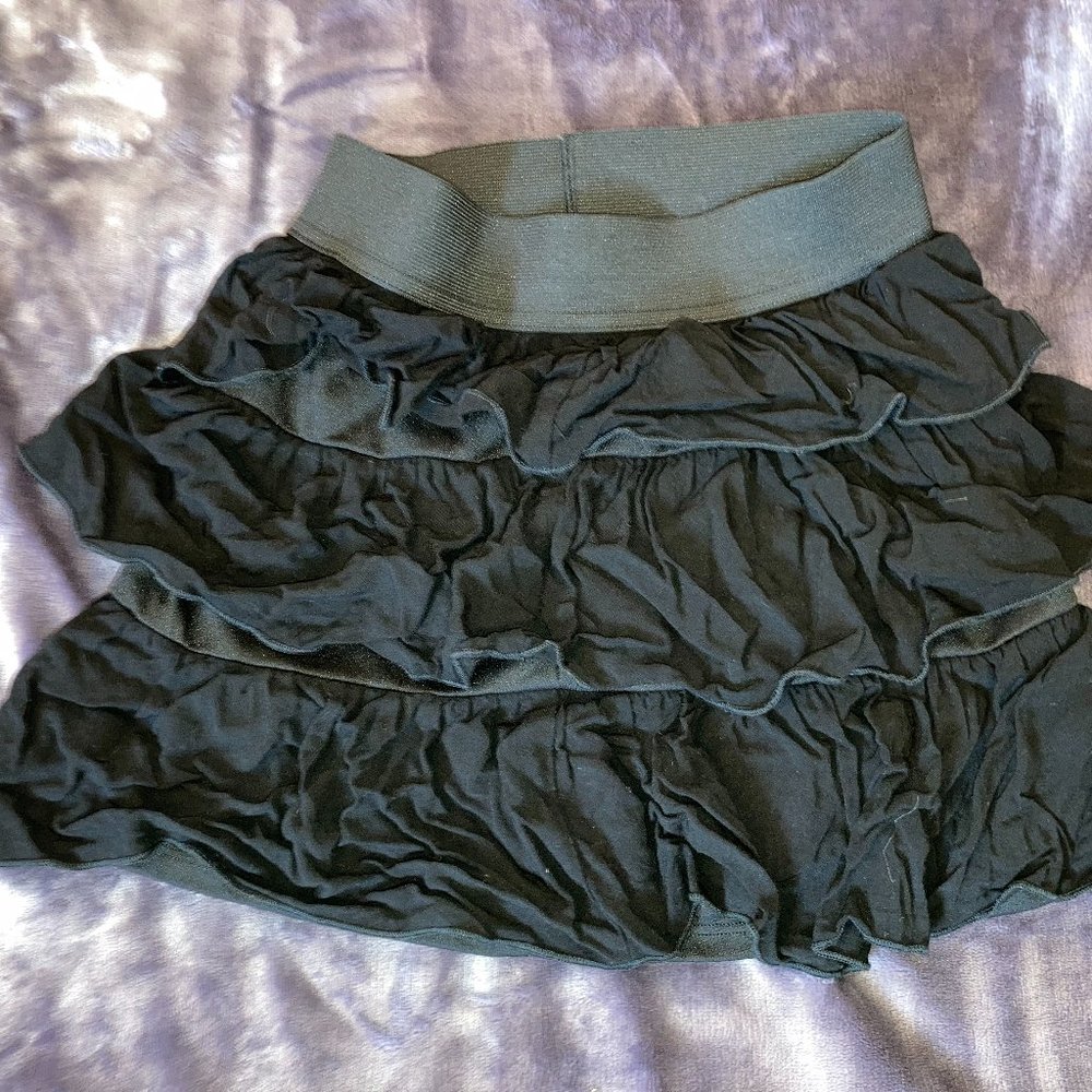 B Wear Girl Black Ruffle Skirt
